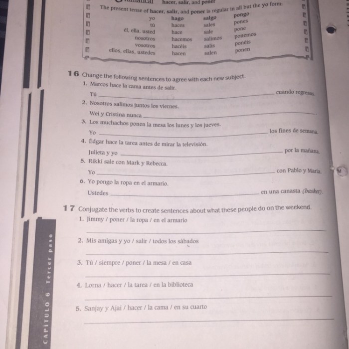 Spanish 1 workbook answer key