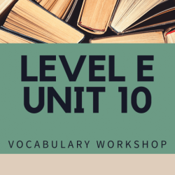 Vocabulary workshop level e unit 10