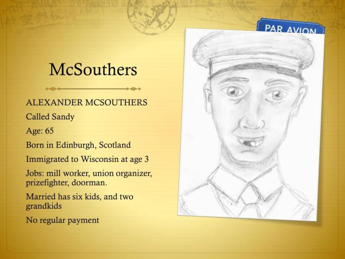 Sandy mcsouthers from the westing game