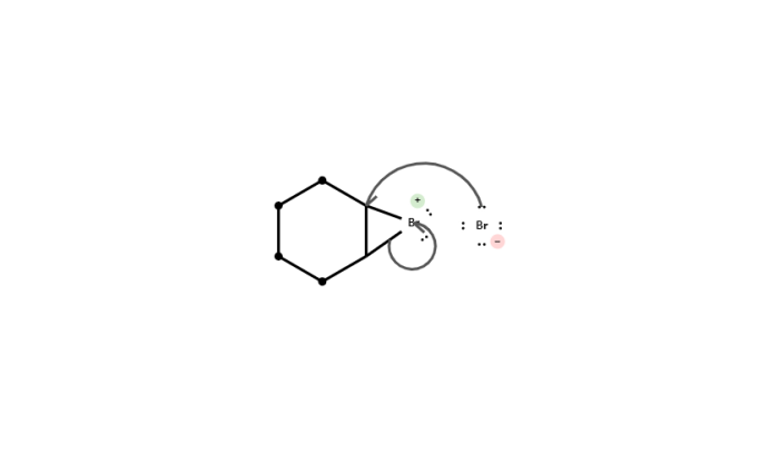 Show the mechanism for the given reaction conducted at