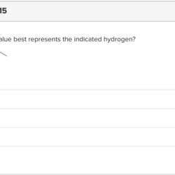 Which pka value best represents the indicated hydrogen